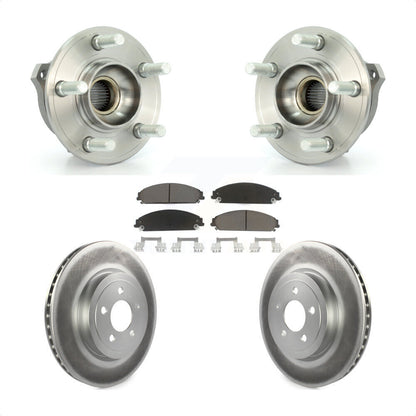 Hub Bearing Coat Brake Rotor Pad Front Kit For Dodge Chrysler 300 Charger Magnum