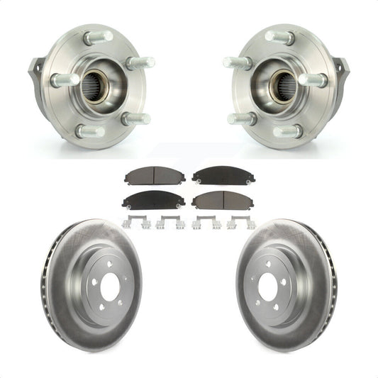 Hub Bearing Coat Brake Rotor Pad Front Kit For Dodge Chrysler 300 Charger Magnum