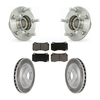 Hub Bearing Coat Brake Rotor Pad Front Kit For Dodge Chrysler 300 Charger Magnum