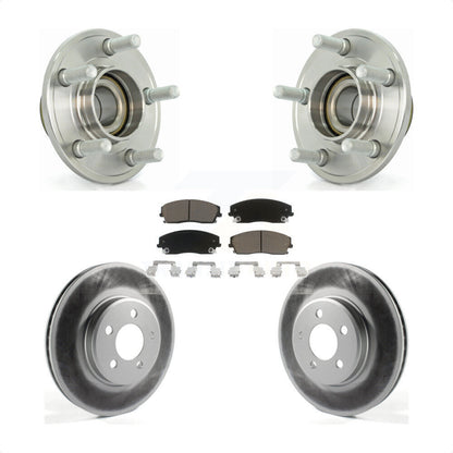 Hub Bearing Coat Brake Rotor Pad Front Kit For Dodge Chrysler 300 Charger Magnum