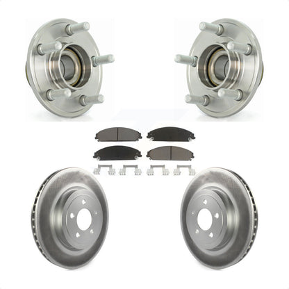 Hub Bearing Coat Brake Rotor Pad Front Kit For Dodge Chrysler 300 Charger Magnum