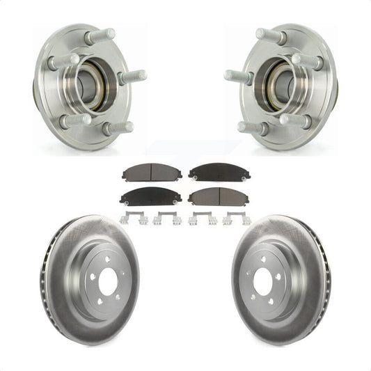 Hub Bearing Coat Brake Rotor Pad Front Kit For Dodge Chrysler 300 Charger Magnum