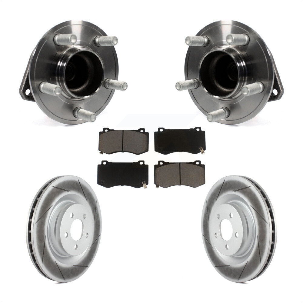 Hub Bearing Coat Brake Rotor Pad Front Kit For Dodge Charger Challenger Chrysler
