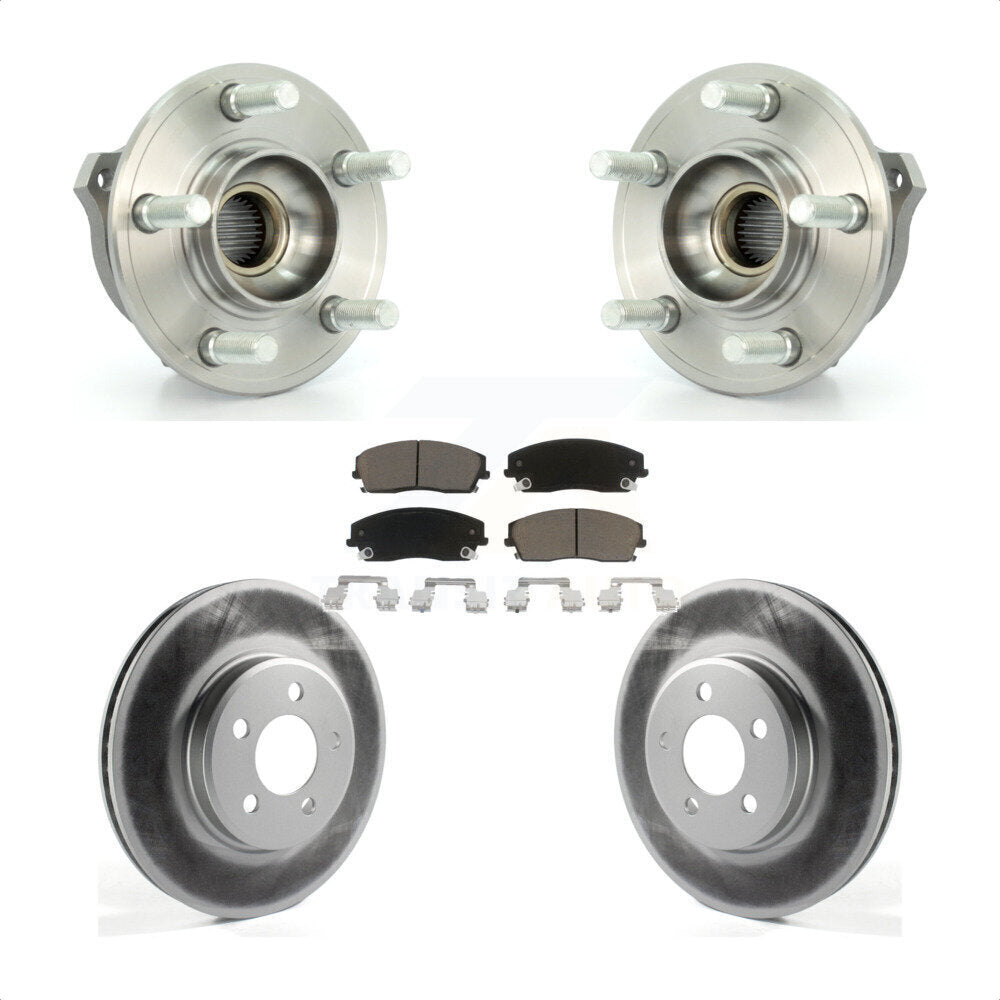 Hub Bearing Coat Brake Rotor Pad Front Kit For Dodge Charger Chrysler 300 Magnum