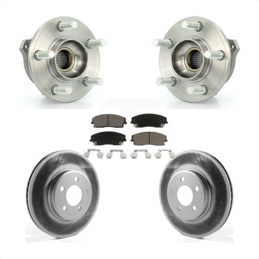 Hub Bearing Coat Brake Rotor Pad Front Kit For Dodge Charger Chrysler 300 Magnum