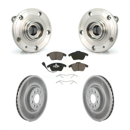 Hub Bearing Coat Brake Rotor Pads Front Kit For Volkswagen Jetta Beetle Audi GTI