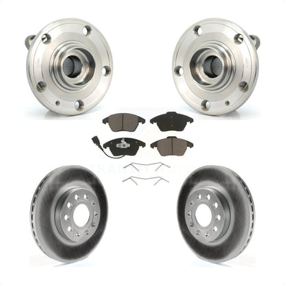 Hub Bearing Coat Brake Rotor Pads Front Kit For Volkswagen Jetta Beetle Audi Eos