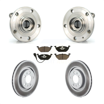 Hub Bearing Assembly Coated Brake Rotor Pads Front Kit For Volkswagen Jetta City