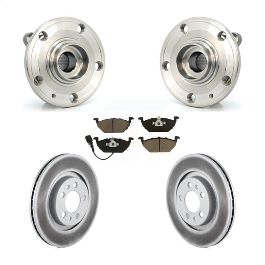 Hub Bearing Assembly Coated Brake Rotor Pads Front Kit For Volkswagen Jetta City