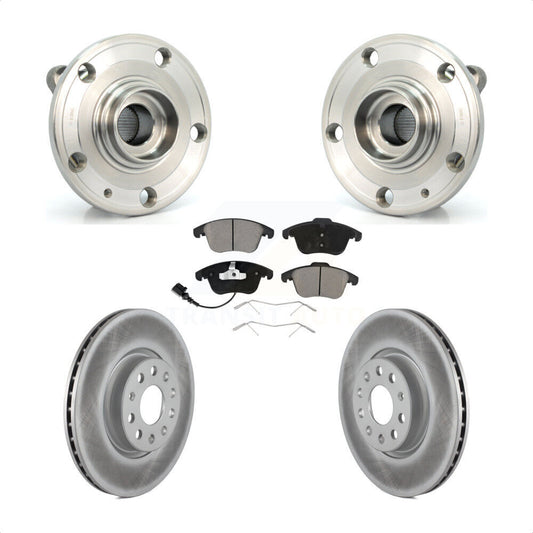 Hub Bearing Coat Brake Rotor Pads Front Kit For Volkswagen Tiguan Passat Audi Q3