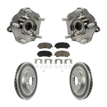 Hub Bearing Coated Disc Brake Rotor Pad Front Kit For Nissan Rogue Sport Qashqai