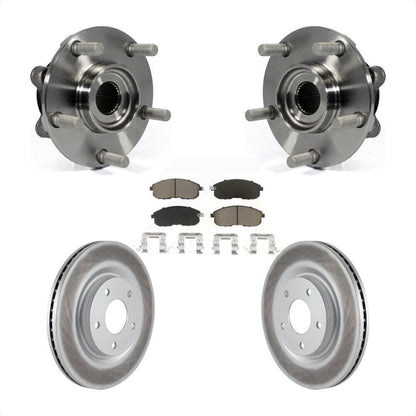 Hub Bearing Assembly Coated Disc Brake Rotors And Pads Front Kit For Nissan Juke