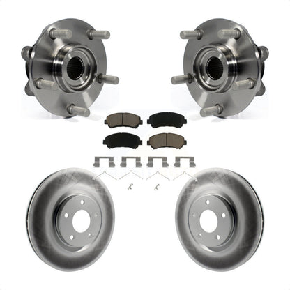 Hub Bearing Coated Brake Rotor Pads Front Kit For 2014-2017 Nissan Juke Nismo RS