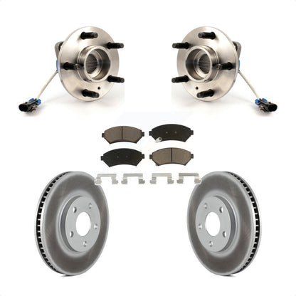 Hub Bearing Coated Brake Rotor Pads Front Kit For Chevrolet Impala Buick LeSabre