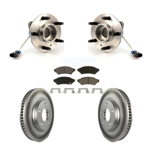 Hub Bearing Coat Brake Rotor Pad Front Kit For Buick Pontiac LaCrosse Grand Prix