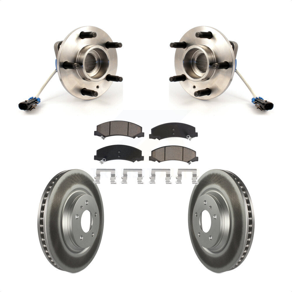 Hub Bearing Coated Brake Rotor Pads Front Kit For Buick Lucerne Chevrolet Impala