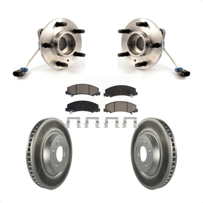 Hub Bearing Coated Brake Rotor Pads Front Kit For Buick Lucerne Chevrolet Impala