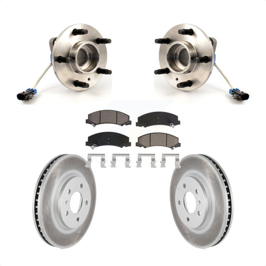 Hub Bearing Coated Brake Rotor Pads Front Kit For Chevrolet Impala Buick Lucerne