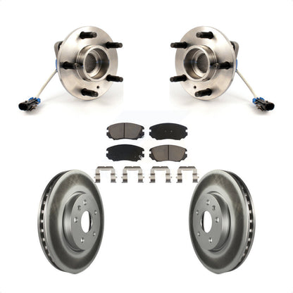 Hub Bearing Assembly Coated Disc Brake Rotor Pad Front Kit For 2010 Buick Allure