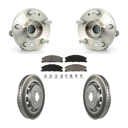 Hub Bearing Coat Brake Rotor Pads Front Kit For Ford Explorer Police Interceptor