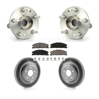 Hub Bearing Assembly Coat Brake Rotor Pad Front Kit For 2013 Ford Explorer Sport