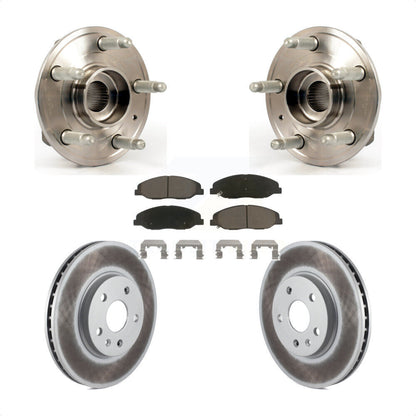 Hub Bearing Assembly Coated Disc Brake Rotor And Pads Front Kit For Cadillac CTS