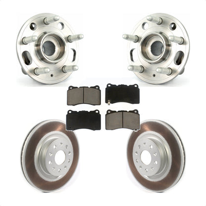 Hub Bearing Assembly Coated Disc Brake Rotor And Pads Front Kit For Cadillac CTS