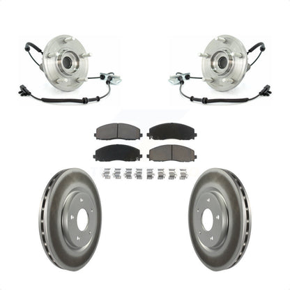 Hub Bearing Assembly Coated Disc Brake Rotor Pad Front Kit For Volkswagen Routan