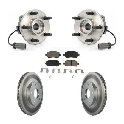 Hub Bearing Coated Brake Rotor And Pad Front Kit For Chevrolet Cobalt Pontiac G5