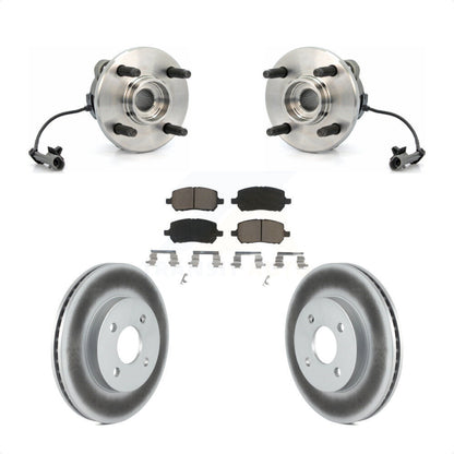 Hub Bearing Coated Brake Rotor Pad Front Kit For Chevrolet Cobalt Pontiac G5 Ion
