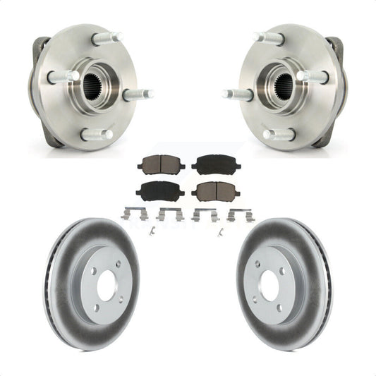 Hub Bearing Coated Brake Rotor Pad Front Kit For Chevrolet Cobalt Pontiac G5 Ion