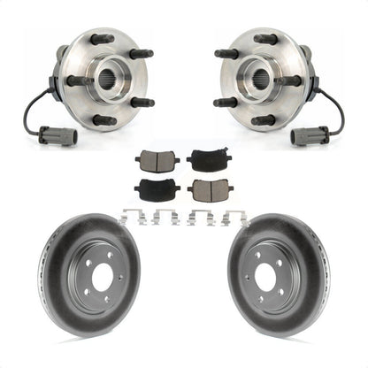 Hub Bearing Coated Brake Rotor And Pad Front Kit For Chevrolet Cobalt Saturn Ion