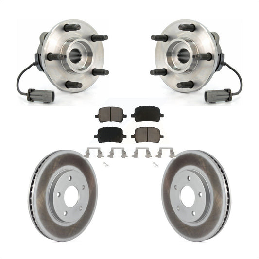 Hub Bearing Assembly Coated Disc Brake Rotor And Pad Front Kit For Chevrolet HHR