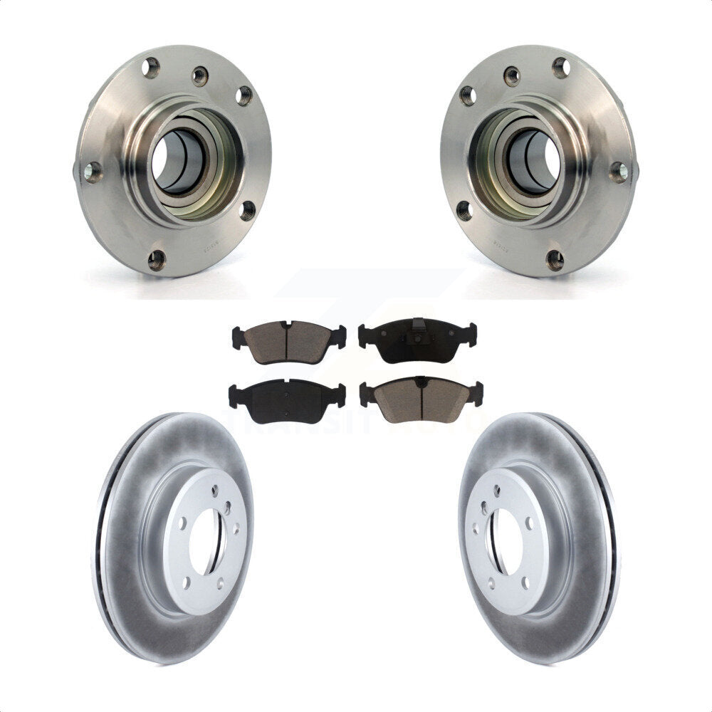 Hub Bearing Coated Brake Rotor Pads Front Kit For BMW Z4 325i 325Ci 320i Z3 328i