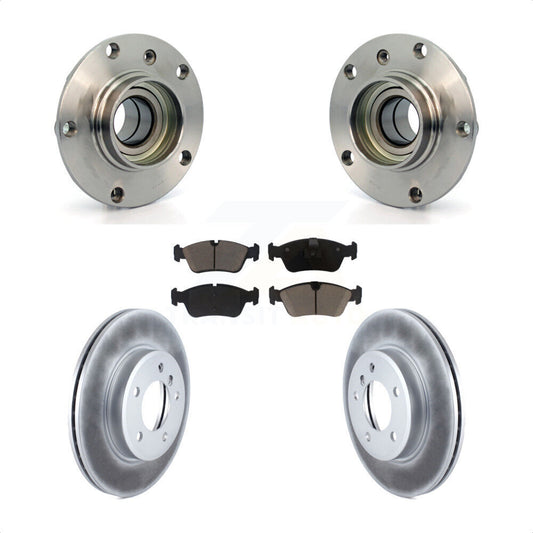 Hub Bearing Coated Brake Rotor Pads Front Kit For BMW Z4 325i 325Ci 320i Z3 328i