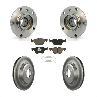 Hub Bearing Assembly Coated Disc Brake Rotor Pad Front Kit For BMW 330Ci Z4 330i