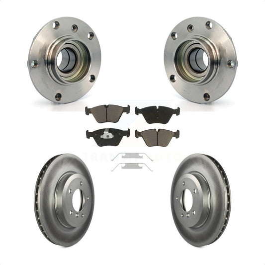 Hub Bearing Assembly Coated Disc Brake Rotor Pad Front Kit For BMW 330Ci Z4 330i