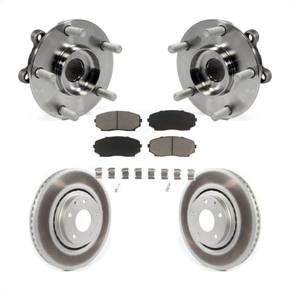 Hub Bearing Coat Brake Rotor Pad Front Kit For 2019-2023 Mazda CX-5 Turbocharged