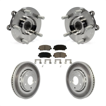 Hub Bearing Assembly Coated Disc Brake Rotors And Pads Front Kit For Mazda CX-5