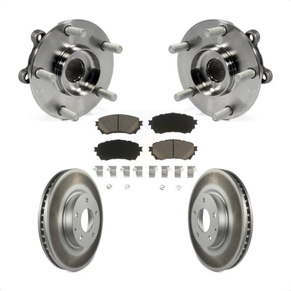 Hub Bearing Assembly Coated Disc Brake Rotors And Pads Front Kit For Mazda 6