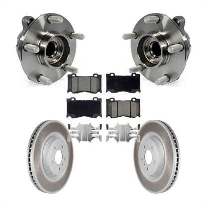 Hub Bearing Coat Brake Rotor Pads Front Kit For INFINITI Q50 G37 Nissan 370Z Q60