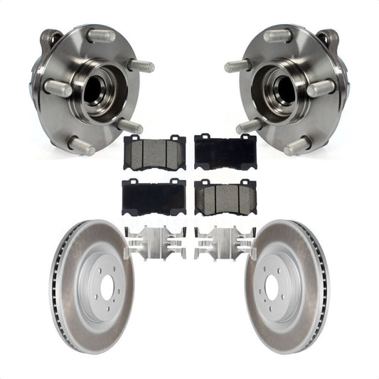Hub Bearing Coat Brake Rotor Pads Front Kit For INFINITI Q50 G37 Nissan 370Z Q60