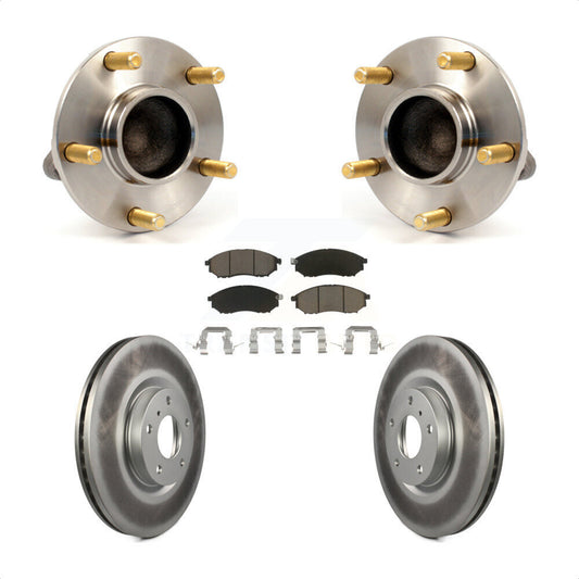 Hub Bearing Assembly Coat Brake Rotor Pad Front Kit For INFINITI G35 Nissan 350Z