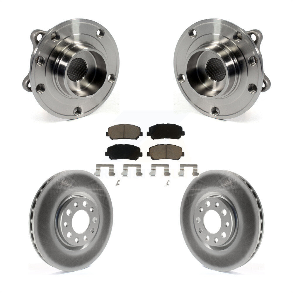 Hub Bearing Assembly Coat Brake Rotor Pads Front Kit For Chrysler 200 Dodge Dart