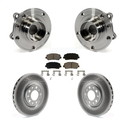 Hub Bearing Assembly Coat Brake Rotor Pads Front Kit For Chrysler 200 Dodge Dart
