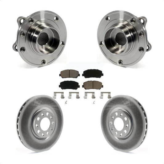 Hub Bearing Assembly Coat Brake Rotor Pads Front Kit For Chrysler 200 Dodge Dart