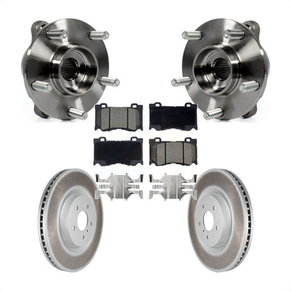 Hub Bearing Coated Brake Rotor Pads Front Kit For INFINITI Q50 Q60 M37 FX50 QX70