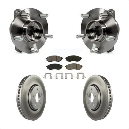 Hub Bearing Assembly Coat Brake Rotor Pads Front Kit For INFINITI FX35 FX37 FX45