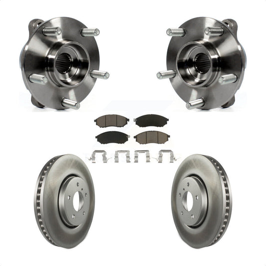 Hub Bearing Assembly Coat Brake Rotor Pads Front Kit For INFINITI FX35 FX37 FX45