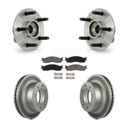 Hub Bearing Coat Brake Rotor Pads Front Kit For Dodge Ram 1500 With 5 Lug Wheels